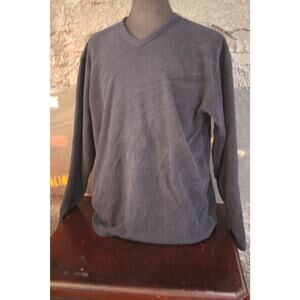 Vintage‎ Guess V Neck Knit Sweater XL Black Minimal Streetwear Pullover